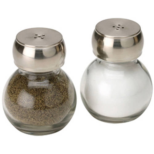 Salt and Pepper Shakers Glass Set BNYD Clear 